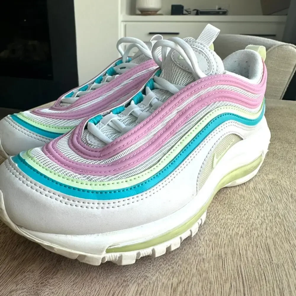 Nike Air Max 97 -‎ Pink/Green - Size 7